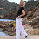 Pantalon Tom - lin blanc - Quintessence