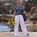 Pantalon Tom - lin blanc - Quintessence