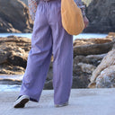 Pantalon Tom - lin parme - Quintessence