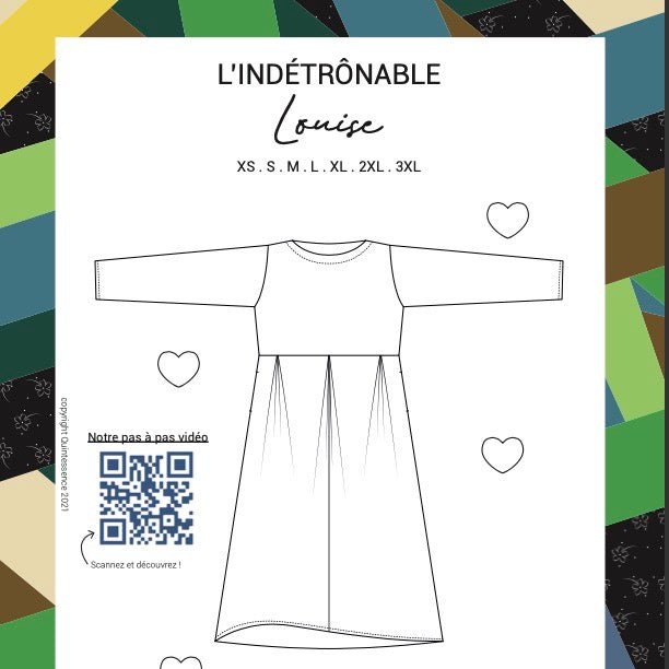 Patron de la robe Louise - version PDF - Quintessence