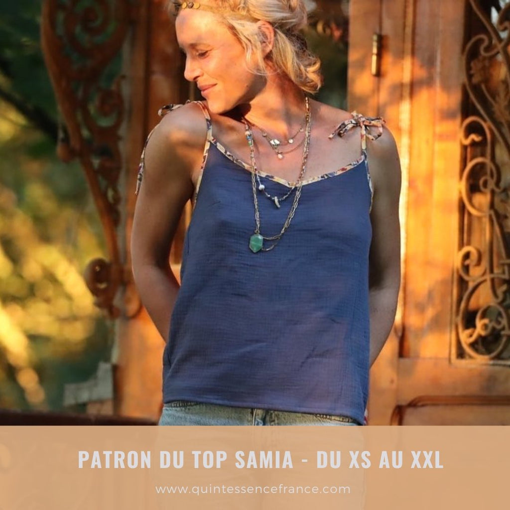 Patron du caraco Samia (et de sa variante robe) - version PDF - Quintessence