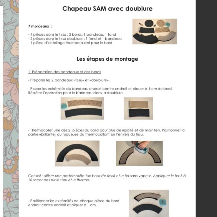 Patron du chapeau Sam - version PDF - Quintessence