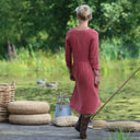 Robe Agnès - Double gaze de coton terracotta - Quintessence