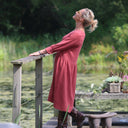 Robe Agnès - Double gaze de coton terracotta - Quintessence