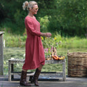 Robe Agnès - Double gaze de coton terracotta - Quintessence