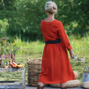 Robe Agnès - Modal lin orange crépuscule - Quintessence