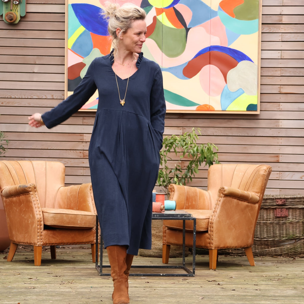 Robe Exaltation En Laine Et Viscose – Taille 36, Beige, Comme Neuve