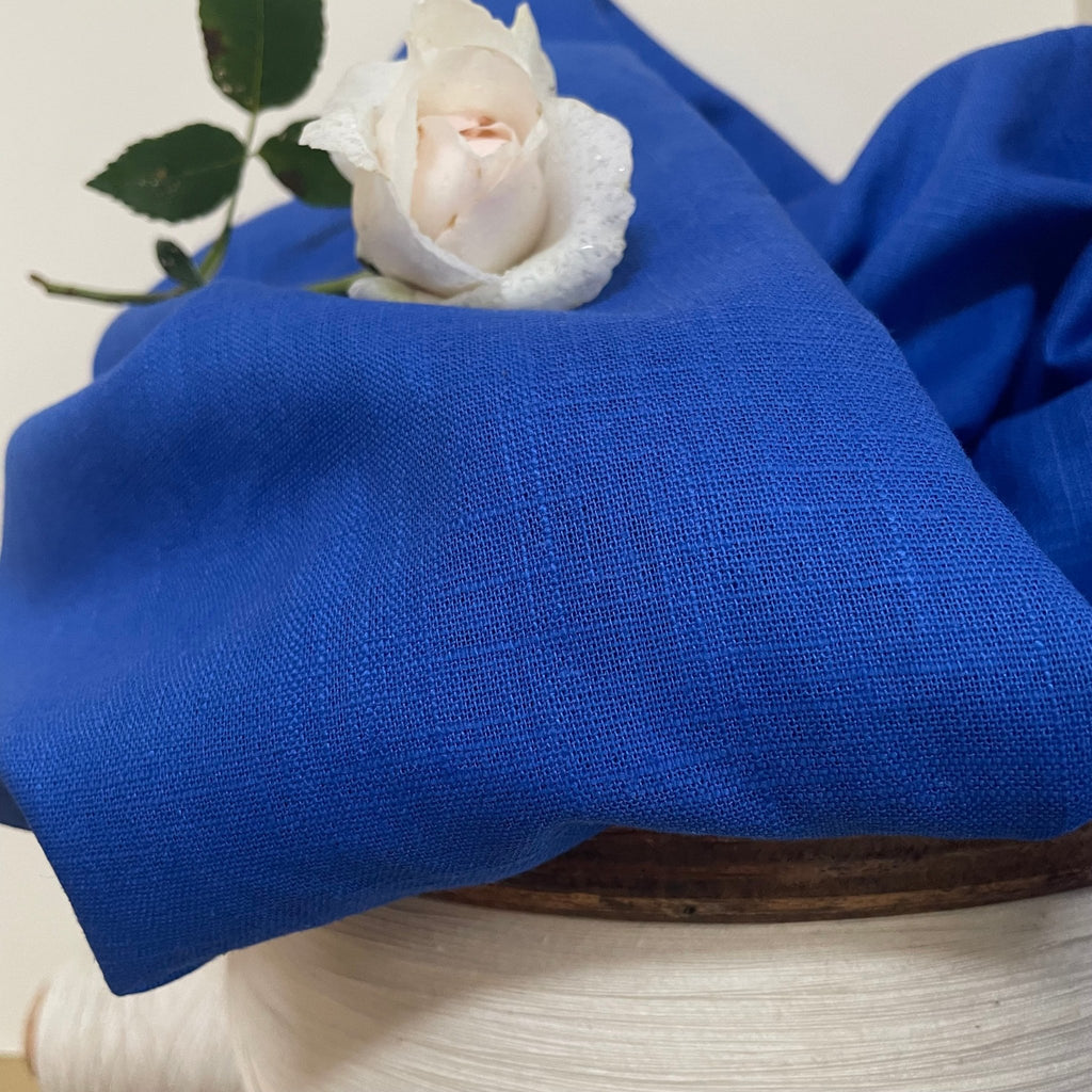Robe Betty lin bleu majorelle - Quintessence