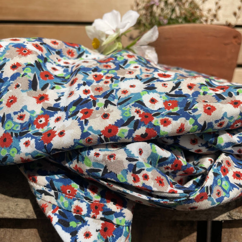 Robe Betty Viscose fleurs de Lérins - Quintessence