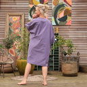 Robe Cassandre popeline de coton parme - Quintessence