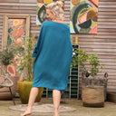 Robe Cassandre sergé de viscose canard - Quintessence