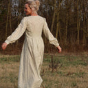 Robe Clémence - coton fleuri menthol - Quintessence