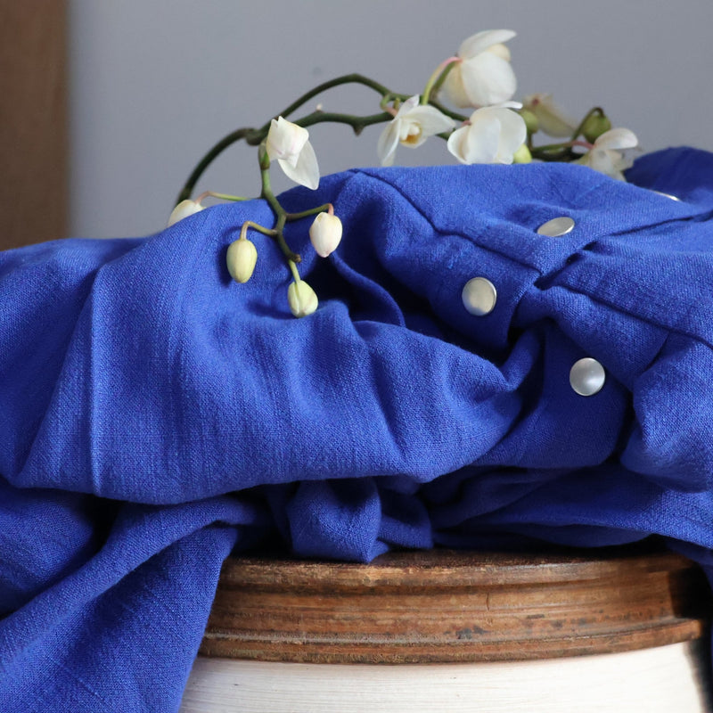Robe Clémence - viscose/lin bleu majorelle - Quintessence