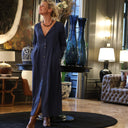 Robe Diane - viscose bleu navy - Quintessence