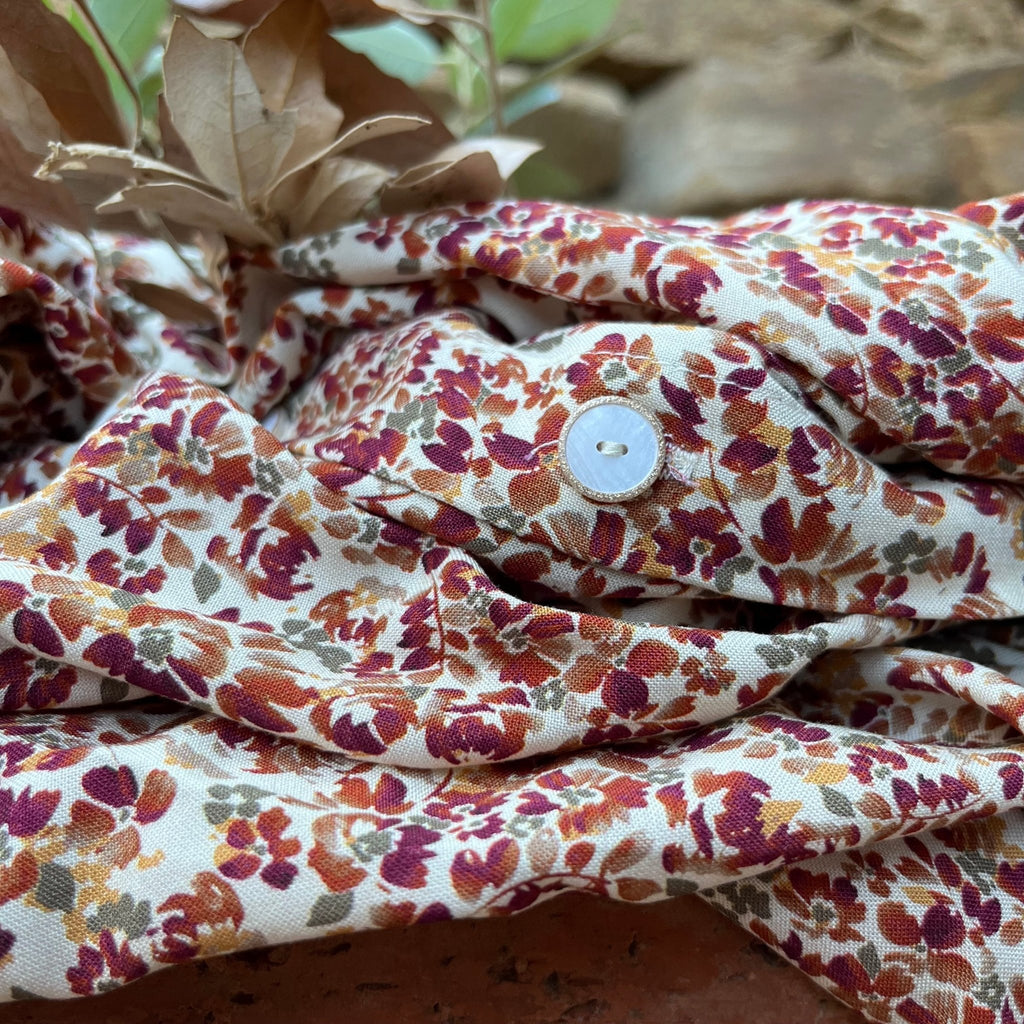 Robe Emmanuelle - viscose fleurs de Birmanie - Quintessence