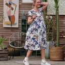 Robe Léna - coton fleuri corail - Quintessence