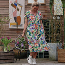 Robe Léna - coton/viscose aquarelle - Quintessence