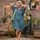 Robe Lucette vicose bleu navy - Quintessence