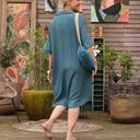 Robe Lucette vicose bleu navy - Quintessence