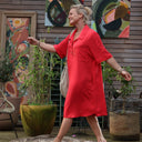 Robe Lucette vicose rouge - Quintessence