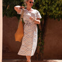 Robe Manelle - popeline de coton "constellations" - Quintessence