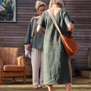 Robe Manelle - popeline de coton "constellations" - Quintessence