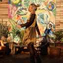 Robe Mia courte - viscose mordorée - Quintessence