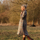 Robe Pomme - longueur midi - coton - jardin d'antan - Quintessence