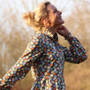 Robe Pomme - longueur midi - coton - jardin d'antan - Quintessence