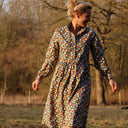 Robe Pomme - longueur midi - coton - jardin d'antan - Quintessence