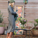 Robe Romane - viscose vert doux - Quintessence