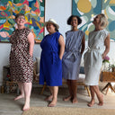 Robe Tia - Coton rayé bleu - Quintessence