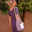 Sac Maud lin parme - Quintessence