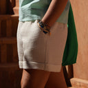 Short Laurie - nid d'abeille blanc - Quintessence