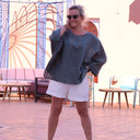 Short Laurie - nid d'abeille blanc - Quintessence