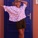 Short Laurie - nid d'abeille kaki - Quintessence