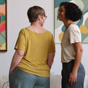 T-shirt Gabin lin/viscose noir - Quintessence