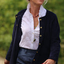 Veste Annie - Velours côtelé bleu nuit - Quintessence