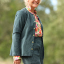 Veste Annie - Velours côtelé canard - Quintessence