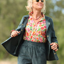 Veste Annie - Velours côtelé canard - Quintessence