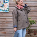 Veste Kaï en lin chocolat - Quintessence